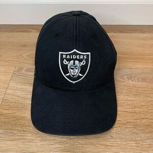 47’ NFL Raiders Embroidered Black Adjustable Strapback Hat